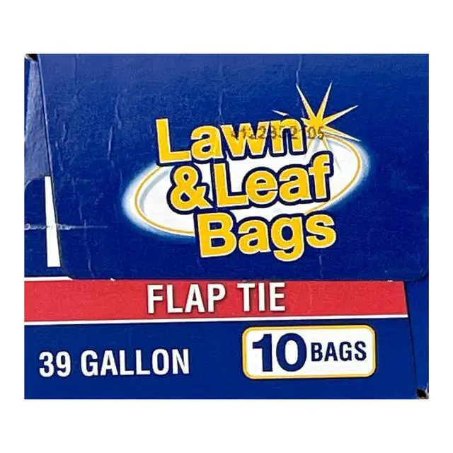 Alt view image 6 of 7 - (3 pack) Basic Lawn & Leaf Trash Bags, Flap Tie, 39 Gallon, 10 Bags