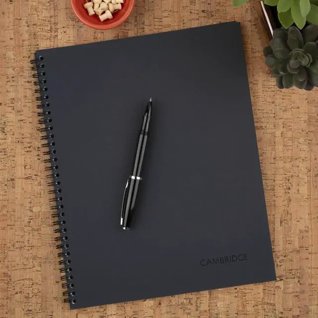 Alt view image 7 of 7 - Cambridge Wirebound Legal Ruled Business Notebook, 80 Sheets, 8.25" x 11", Gray