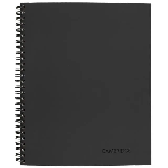 Alt view image 4 of 7 - Cambridge Wirebound Legal Ruled Business Notebook, 80 Sheets, 8.25" x 11", Gray