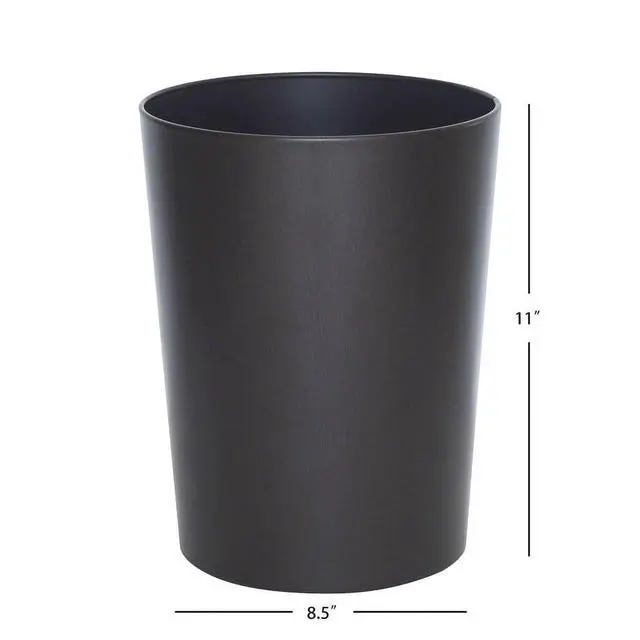 Alt view image 3 of 5 - Bronze Metal Bathroom Wastebasket, Mainstays 2.2 gal