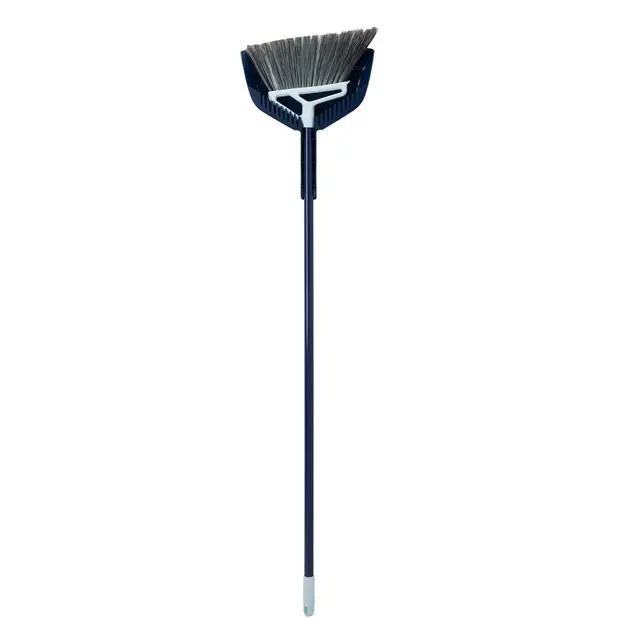 Alt view image 3 of 6 - Casabella Power Core Broom 11" Brush Width & Dustpan w/ Integrated Scraper & Rubber Lip 53" Length