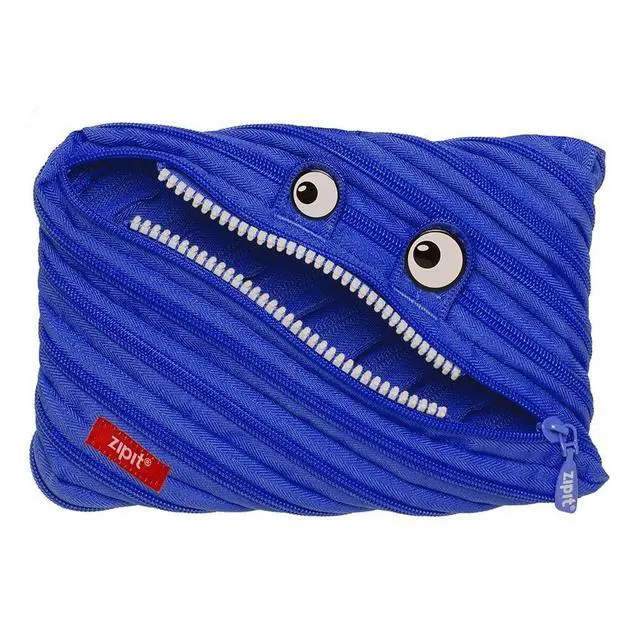 Alt view image 4 of 6 - ZIPIT Monster Large Pencil Case, Blue Pencil Pouch