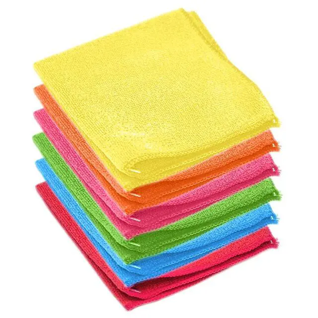 Alt view image 4 of 4 - Etienne Alair Super Soft Microfiber Cleaning Cloth - Set of 12 Green Washcloths - 12 x 12 Inches