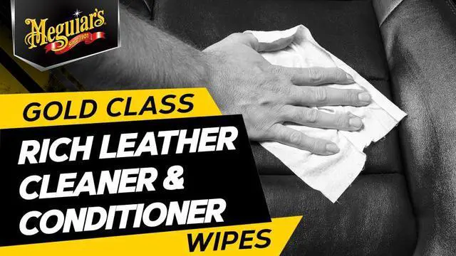 Alt view image 5 of 7 - Meguiar's Gold Class Rich Leather Cleaner & Conditioner Wipes, 30 Wipes