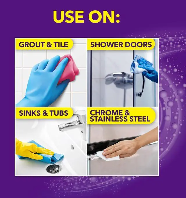 Main image of OxiClean Bathroom Cleaner, Shower, Tub & Tile, Powered by OxiClean Stainfighters, Fresh Scent, 32 oz