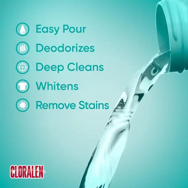 Alt view image 6 of 7 - Cloralen No-Splash Liquid Scented Bleach, All Purpose Cleaner - Floral Scent, 121 fl oz