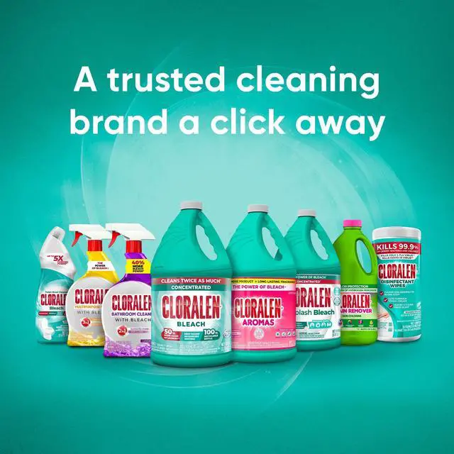 Main image of Cloralen No-Splash Liquid Scented Bleach, All Purpose Cleaner - Floral Scent, 121 fl oz