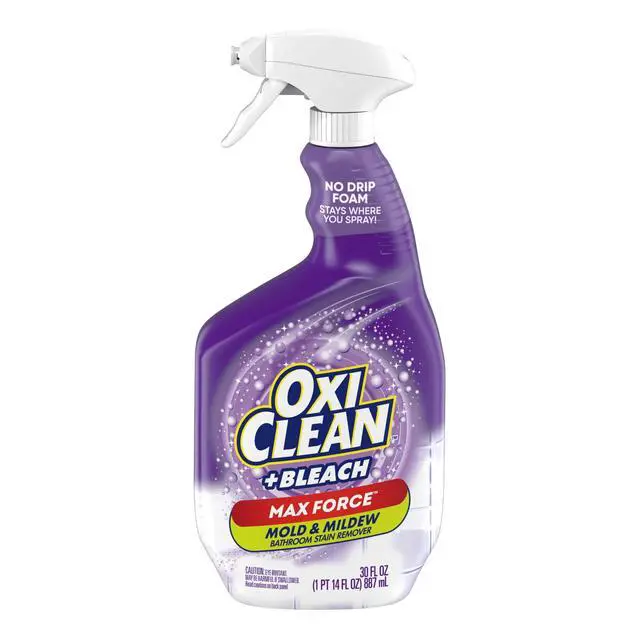Alt view image 5 of 7 - OxiClean Plus Bleach, No Drip Foam, Mold & Mildew Bathroom Stain Remover, 30 oz