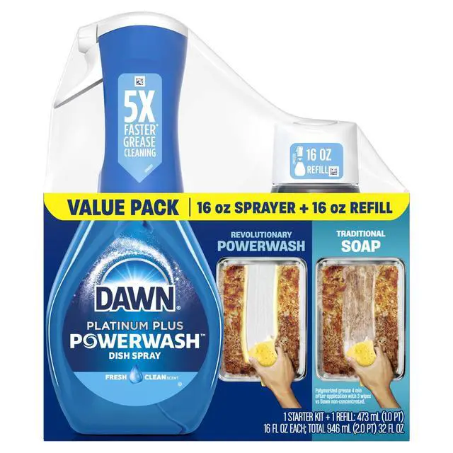 Alt view image 7 of 7 - Dawn Platinum Powerwash Dish Spray, Fresh Scent Bundle SK + RF
