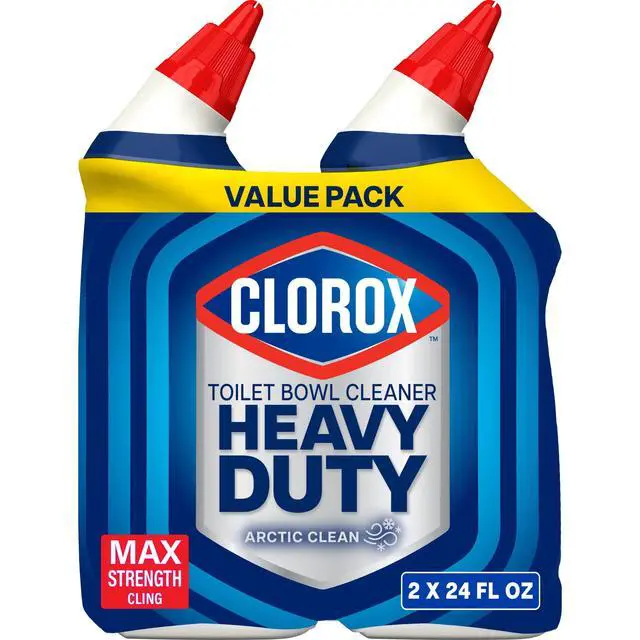 Alt view image 5 of 6 - Clorox Heavy Duty Toilet Bowl Bathroom Cleaner, Arctic Clean, 24 fl oz, 2 Pack