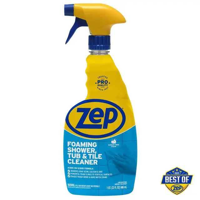 Alt view image 4 of 6 - Zep Foaming Tub and Tile Cleaner, Morning Rain Scent, 32 fl oz