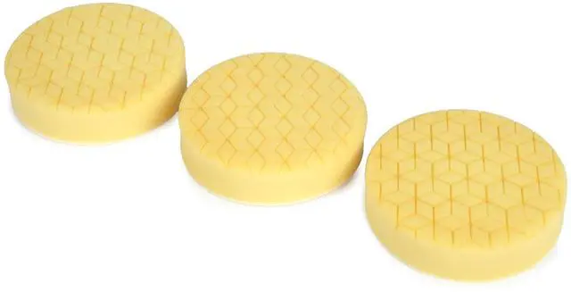 Alt view image 3 of 4 - WEN 5-Inch Medium-Grit Diamond-Cut Foam Polishing Pads for Light Polishing, Three Pack