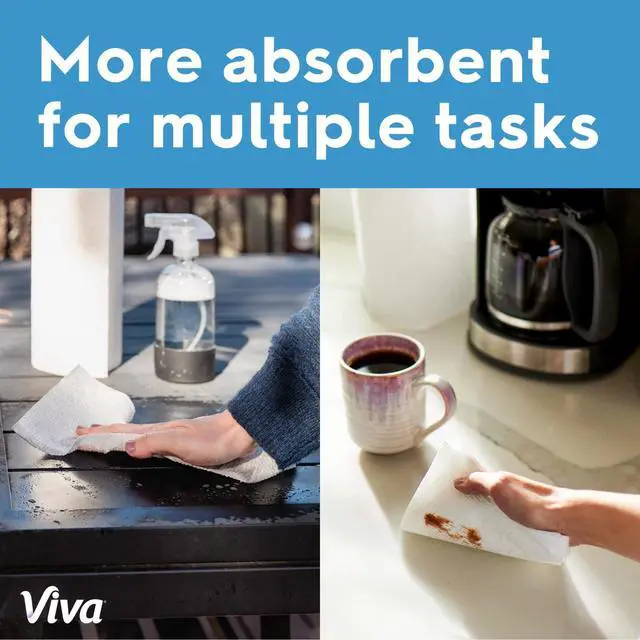 Alt view image 4 of 6 - Viva Multi-Surface Cloth Paper Towels, 6 Double Rolls, 110 Sheets per Roll
