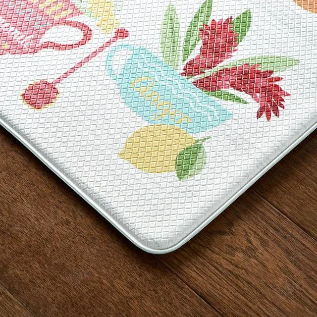 Alt view image 5 of 6 - Mainstays Multicolor Kitchen Mat, Herbal Tea, 18"W x 30"L, 1 Piece