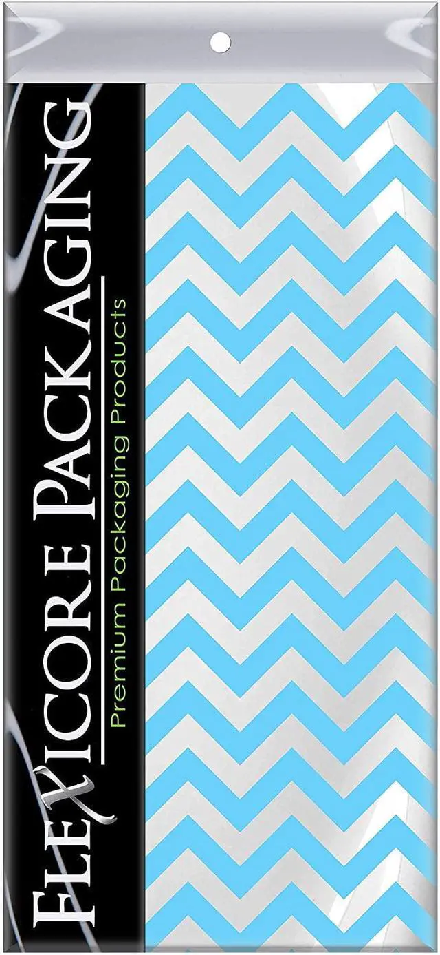 Alt view image 4 of 4 - Light Blue Chevron Tissue Paper, 15"x20", 100 ct