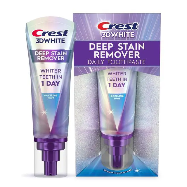 Alt view image 7 of 7 - Crest Toothpaste, 3DWhite Brilliance Deep Stain Remover Dazzling Mint Toothpaste, 3.1oz