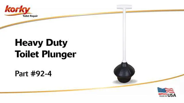 Alt view image 6 of 6 - Korky Toilet Plunger - Fits All Bowl Shapes - Clears Common Clogs - Flexible Rubber for Effective Plunge - 92-4