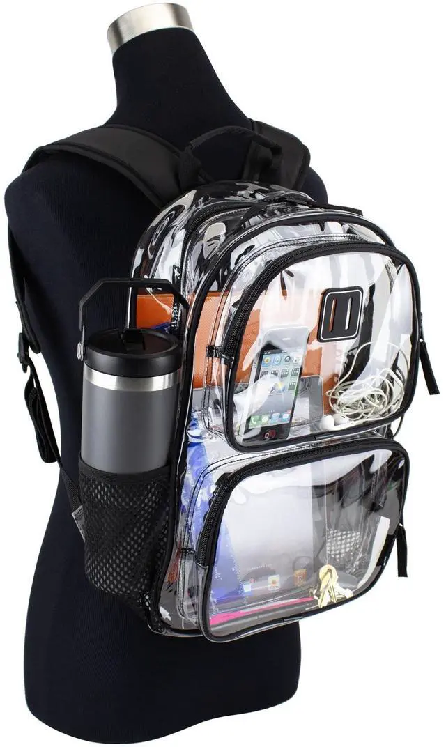 Main image of Eastsport Unisex Primo Clear 16" Backpack, Black