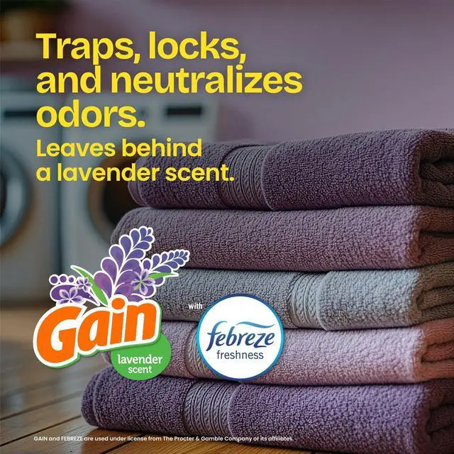 Main image of Glad ForceFlex MaxStrength 13-Gallon Drawstring Tall Kitchen Trash Bags, Gain Lavender Scent, 40 Bags