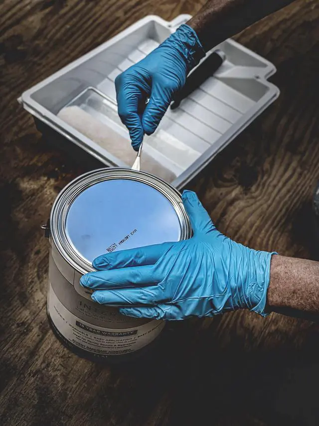 Alt view image 6 of 7 - Grease Monkey Pro Cleaning, Disposable Nitrile Gloves, Blue, 50 Count, Traction Grip, Male X-Large