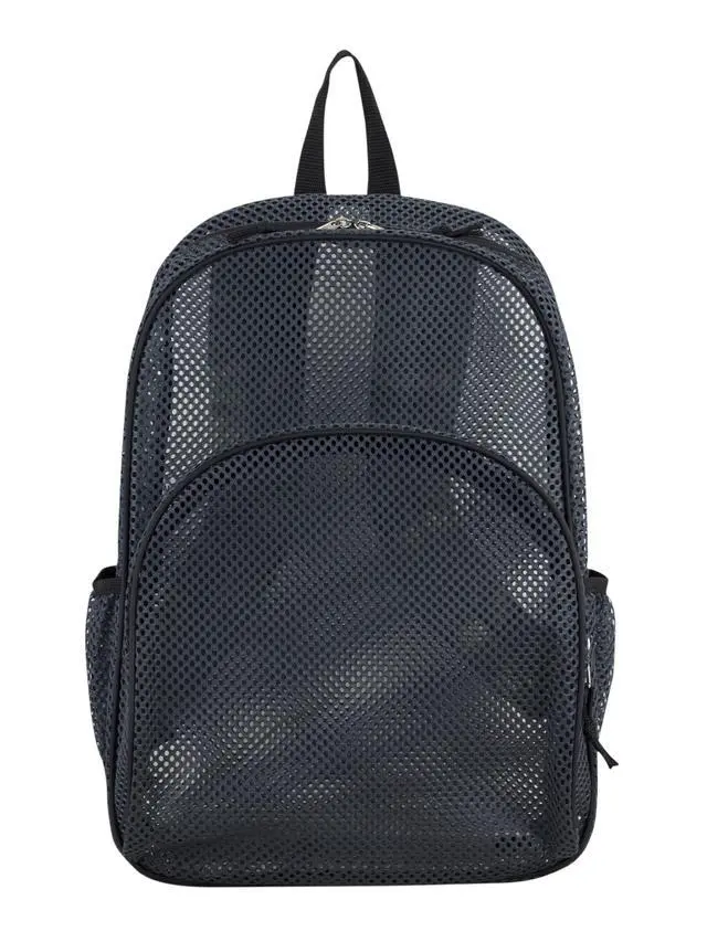Alt view image 5 of 6 - Eastsport Mesh Backpack With Adjustable Padded Shoulder Straps, Graphite/Camo