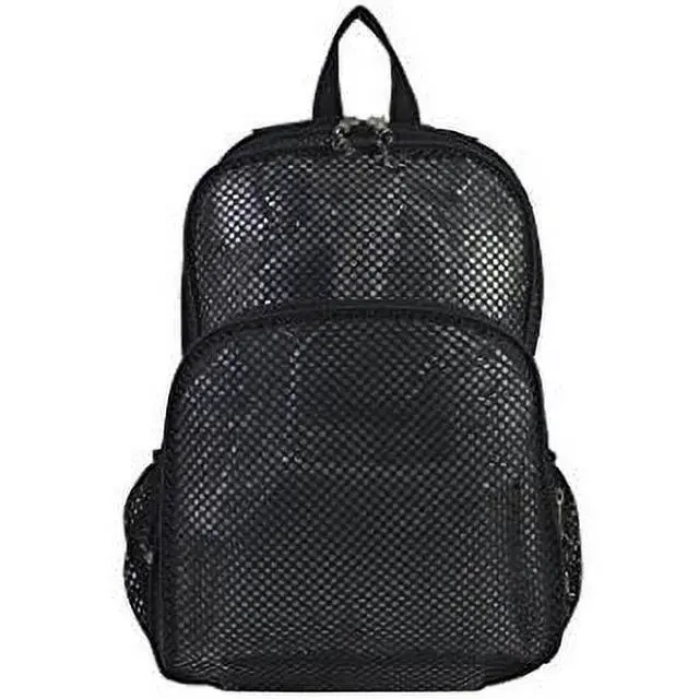Alt view image 2 of 4 - Eastsport Mesh Backpack With Adjustable Padded Shoulder Straps, Black