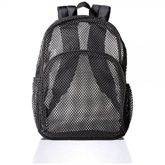 Alt view image 3 of 4 - Eastsport Mesh Backpack With Adjustable Padded Shoulder Straps, Black