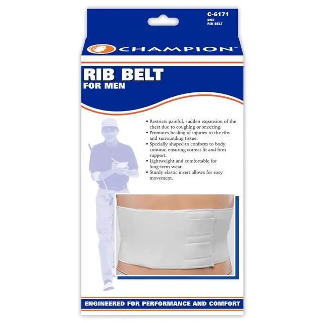 Alt view image 2 of 4 - Champion Rib Belt For Men, White, Large