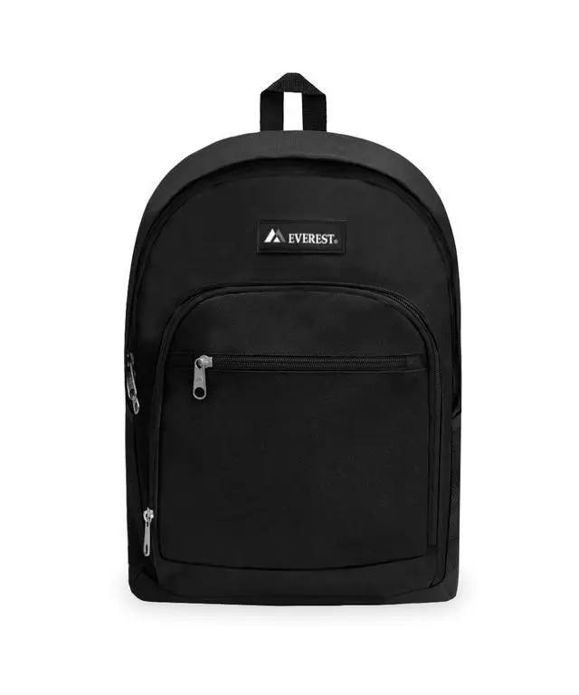 Alt view image 3 of 4 - Everest Unisex Casual Backpack with Side Mesh Pocket, Black