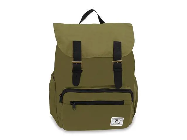 Alt view image 2 of 4 - Everest 16" Stylish Rucksack, Olive All Ages, Unisex BP500-OLI, Carrier and Shoulder Book Bag for School, Work, Sports, and Travel