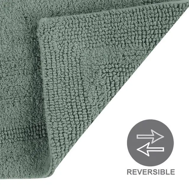 Alt view image 4 of 7 - Better Homes & Gardens Cotton Reversible Bath Rug, Green River, 17" x 24"