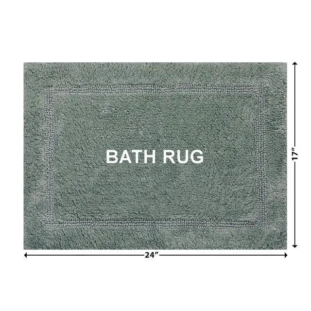 Alt view image 2 of 7 - Better Homes & Gardens Cotton Reversible Bath Rug, Green River, 17" x 24"