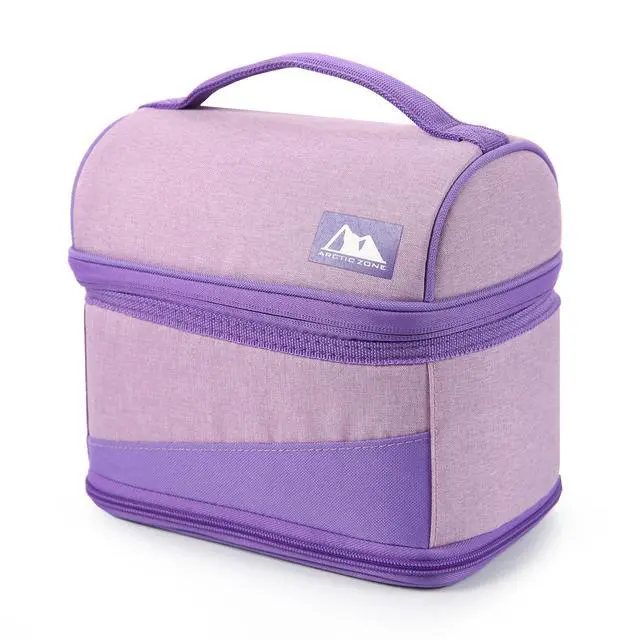 Alt view image 4 of 5 - Arctic Zone Lavender Purple Expandable Lunch Box with Thermal Insulation and Ice Pack