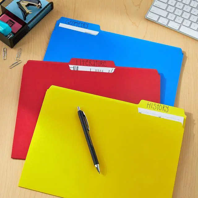 Alt view image 5 of 6 - Pen+Gear File Folders, Letter Size, Assorted Colors, 25 Count
