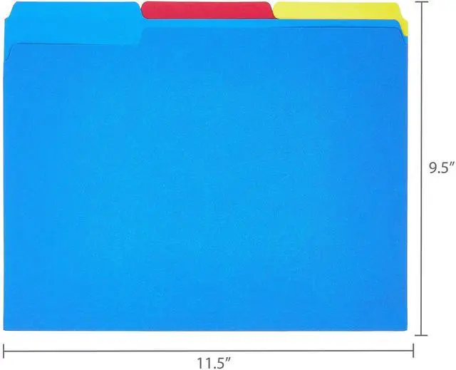 Alt view image 2 of 6 - Pen+Gear File Folders, Letter Size, Assorted Colors, 25 Count