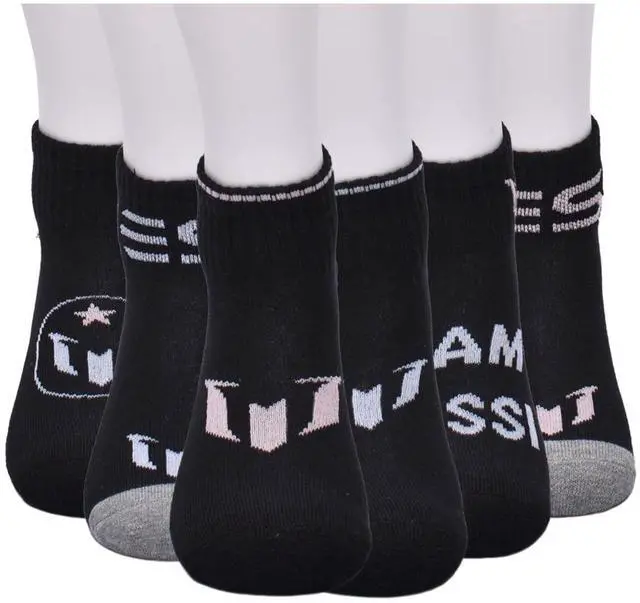 Alt view image 6 of 6 - Messi Boys Quarter Socks, 6-Pack, Size S-L