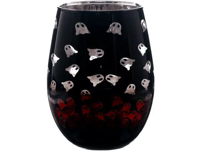 Main image of Way to Celebrate Two Tone Stemless Wine Glass Ghost