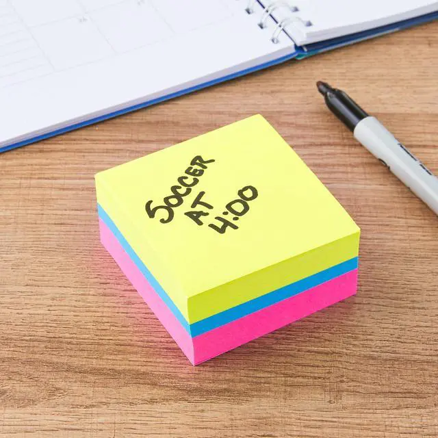 Alt view image 5 of 5 - Pen+Gear Multicolor Sticky Notes Cube, 3 x 3, 400 Sheets