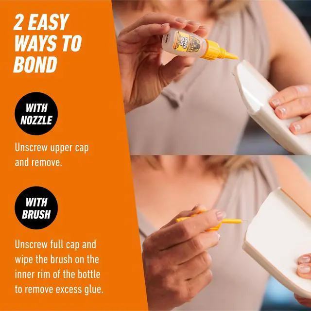 Alt view image 4 of 6 - Gorilla Super Glue Brush & Nozzle 10g - Fast Drying Impact Tough Adhesive