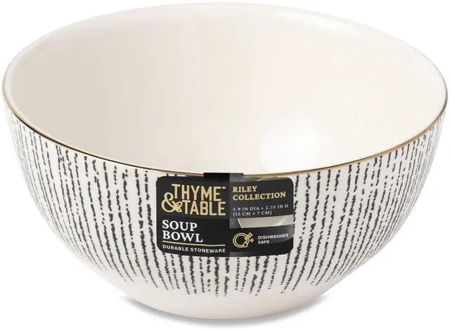 Alt view image 2 of 5 - Thyme & Table Riley Ceramic Bowl