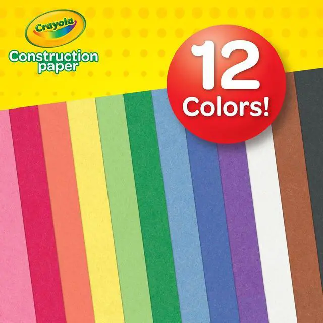 Alt view image 2 of 7 - Crayola Construction Paper, 240 Pages, Valentines Party Supplies, 10 Colors, Craft Paper