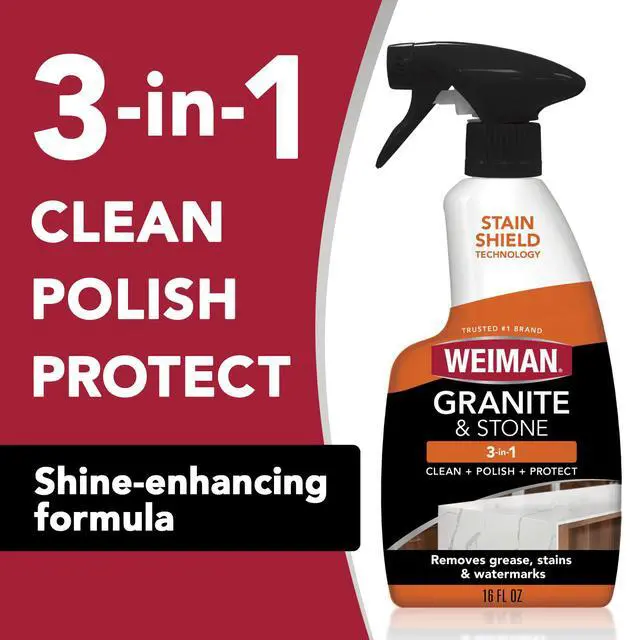 Alt view image 4 of 6 - Weiman Granite & Stone 3-in-1 Cleaner, Polish & Protect for Granite and Stone Countertops, 16 fl oz