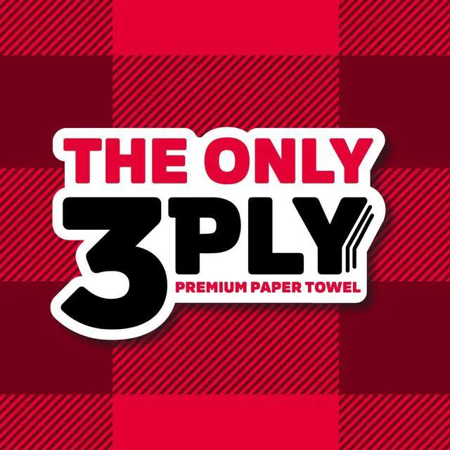 Alt view image 7 of 7 - Brawny Tear-A-Square 3-Ply Paper Towels, 2 Triple Rolls, 114 Sheets per Roll