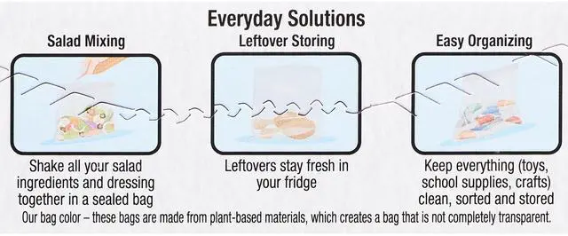 Main image of (2 pack) Great Value 25% Plant-Based Compostable Quart Bags, 25 Count