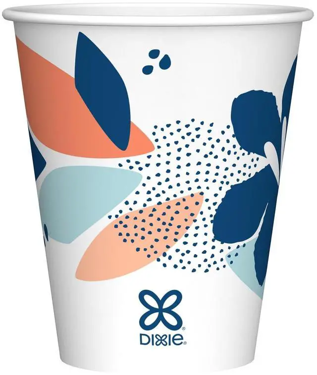 Alt view image 2 of 7 - Dixie Disposable Paper Cups, 9 oz, Multi-Color, 50 count