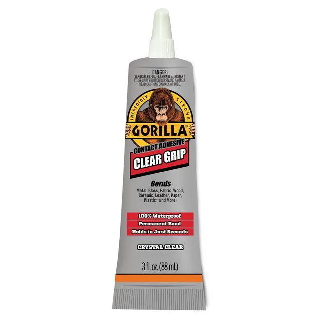 Alt view image 2 of 7 - Gorilla Clear Grip Contact Adhesive, 3 Ounce (88mL), Assembled Product Weight 3 Ounces, 24 hours Dry Time