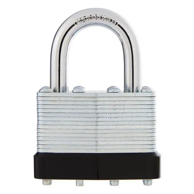 Alt view image 6 of 6 - Hyper Tough 1-3/4 in. (44mm) Laminated Steel Keyed Padlock with 1 in. (25mm) Hardened Steel Shackle
