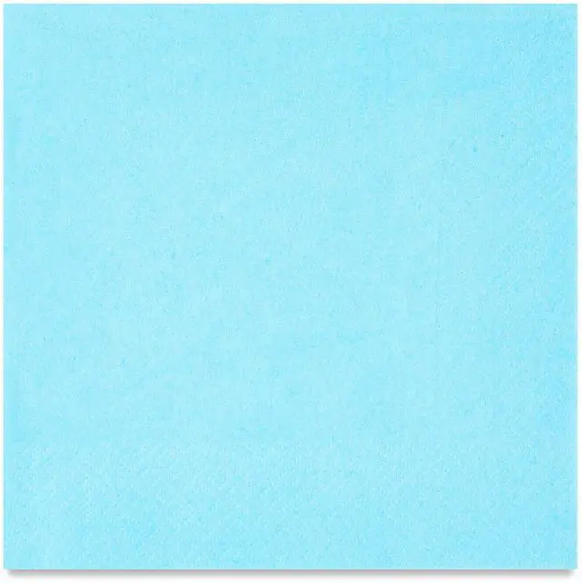 Main image of (6 pack) 24 Count 6.5IN x 6.5IN Light Blue Disposable Paper Napkins by Way To Celebrate