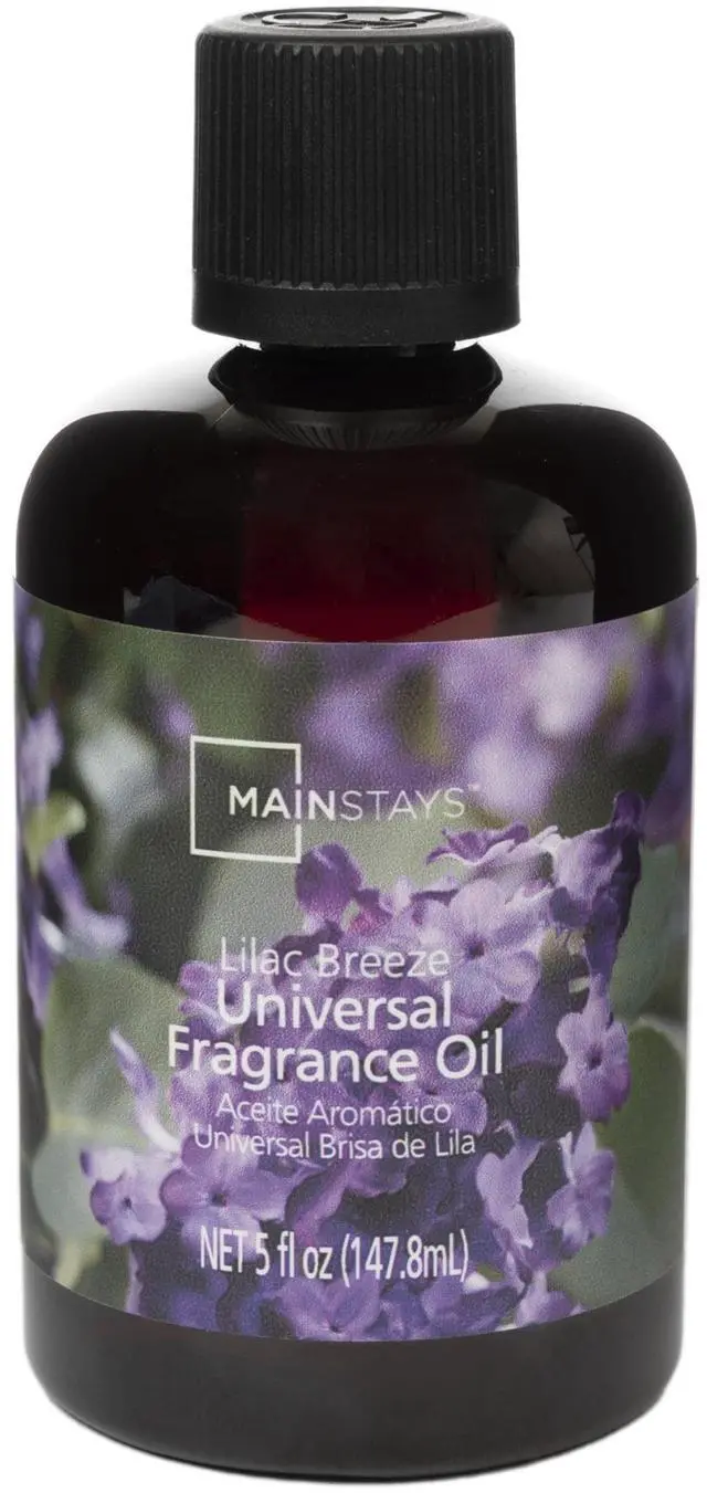Main image of Mainstays Universal Fragrance Oil, Lilac Breeze, 5 fl oz, for use with Fragrance Oil Diffusers, Fragrance Warmers, Potpourri, and Wicking Fragrance Diffusers