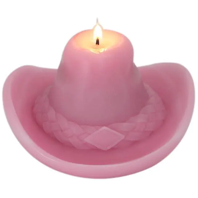 Alt view image 4 of 7 - Urban Shop 2.6" x 5.9" Cowboy Hat Candle